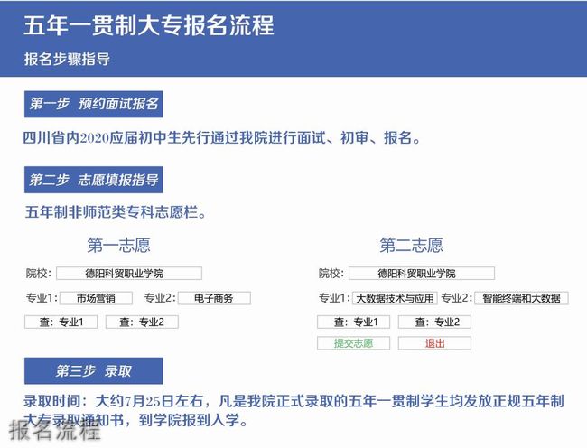 德阳科贸职业学院报名流程