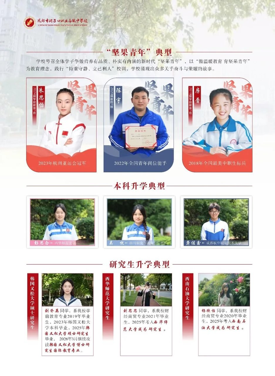 “坚果青年”典型、本科升学典型与研究生升学典型